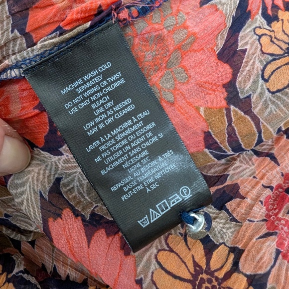 By Anthropologie The Marais Printed Chiffon Maxi Dress Long Sleeve - Picture 15 of 15